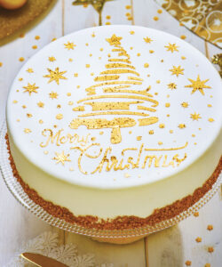 Decora stencil merry christmas tree & stars ø 25 cm bij cake, bake & love 11