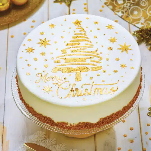 Decora stencil merry christmas tree & stars ø 25 cm - afbeelding 2