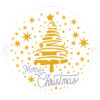 Decora stencil merry christmas tree & stars ø 25 cm bij cake, bake & love 3