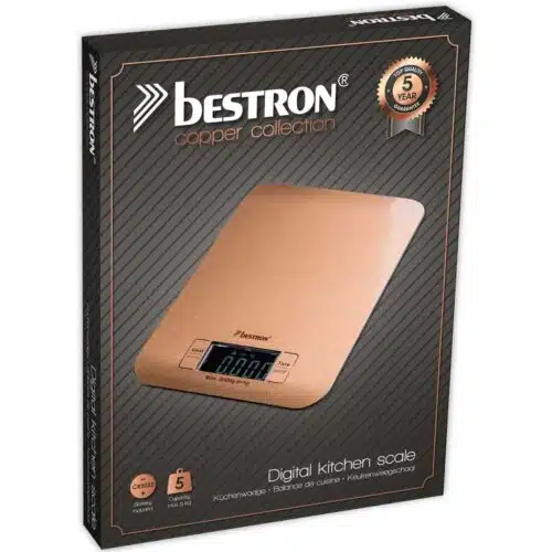 Bestron digitale keukenweegschaal koper