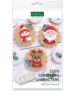 Katy Sue Silicone Vorm - Schattige Kerstfiguren