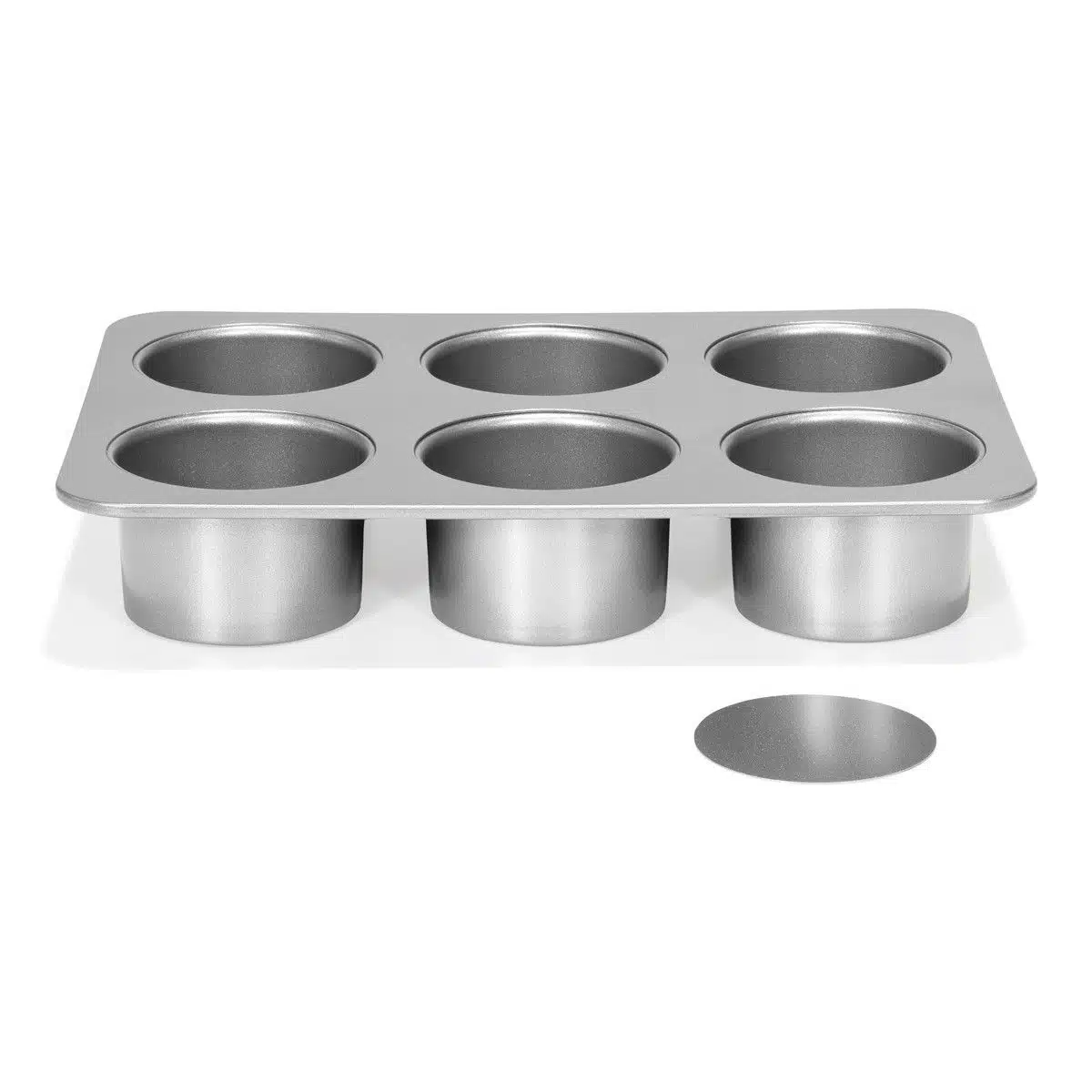 Patisse silver-top mini cheesecakevorm losse bodem 6 vaks ø8 bij cake, bake & love 5 Patisse silver-top mini cheesecakevorm losse bodem 6 vaks ø8