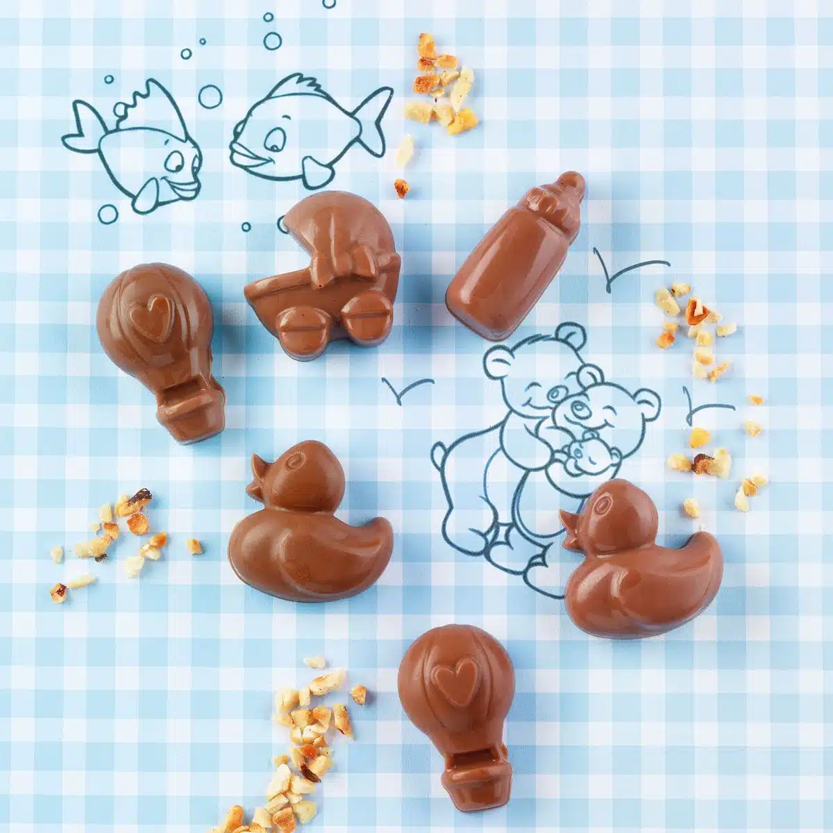Silikomart chocolate mould baby bij cake, bake & love 6 Silikomart chocolate mould baby - afbeelding 2