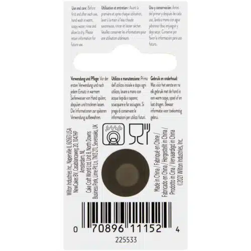Wilton decorating tip #012 round carded - afbeelding 2