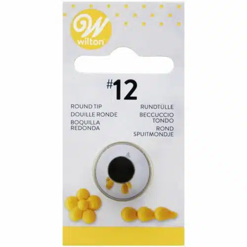 Wilton decorating tip #012 round carded