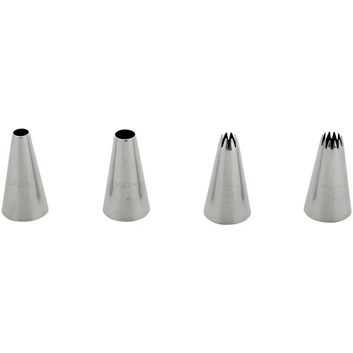 Wilton decorating tip set large #010, #012, #021, #032 bij cake, bake & love 6 Wilton decorating tip set large #010, #012, #021, #032 - afbeelding 2