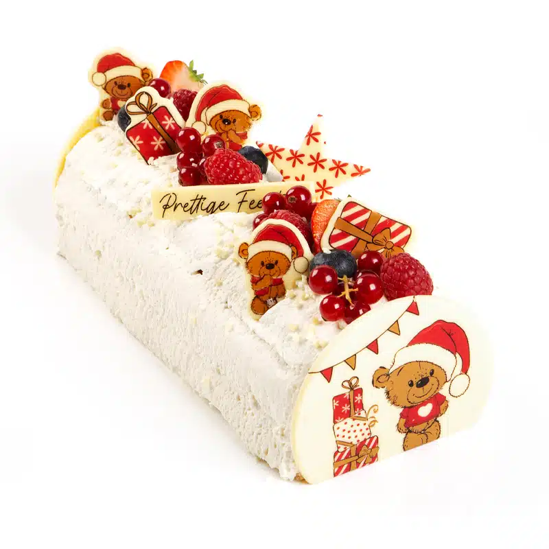 Chocolade kerstbeertjes 10 stuks bij cake, bake & love 6 Chocolade kerstbeertjes 10 stuks - afbeelding 2