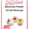 Bake delicious bavaroisepoeder perzik maracuja met stukjes fruit 100 gram bij cake, bake & love 1