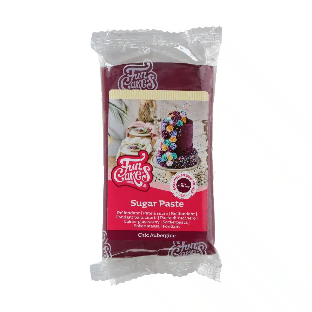 Funcakes rolfondant chic aubergine 250 g bij cake, bake & love 5 Funcakes rolfondant chic aubergine 250 g