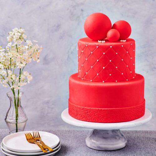 Funcakes covering paste 500g rood bij cake, bake & love 5