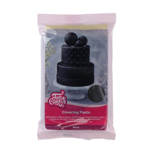 Funcakes covering paste 500g zwart bij cake, bake & love 3
