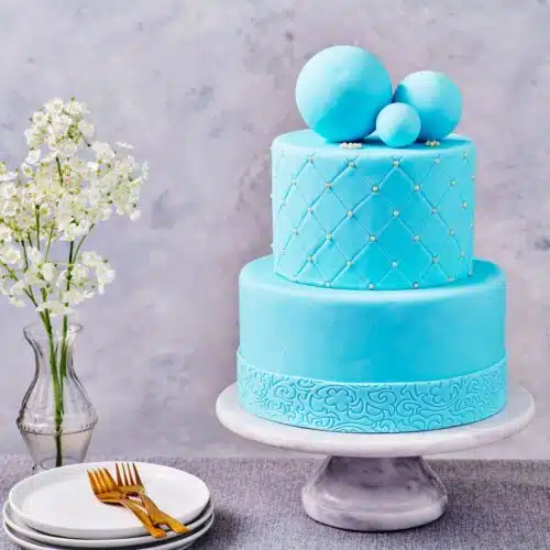 Funcakes covering paste 500g baby blauw - afbeelding 2