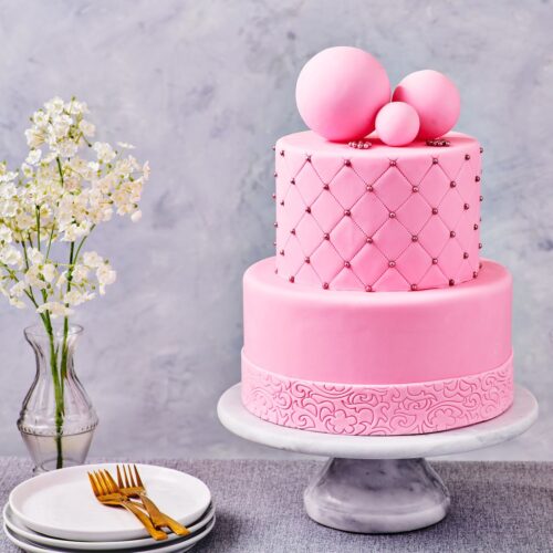 Funcakes covering paste 500g baby roze bij cake, bake & love 5