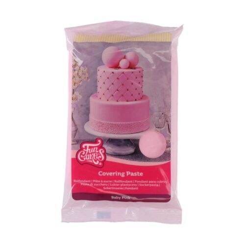 Funcakes covering paste 500g baby roze bij cake, bake & love 3