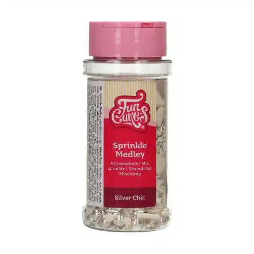 Funcakes sprinkle medley silver chic 65 g