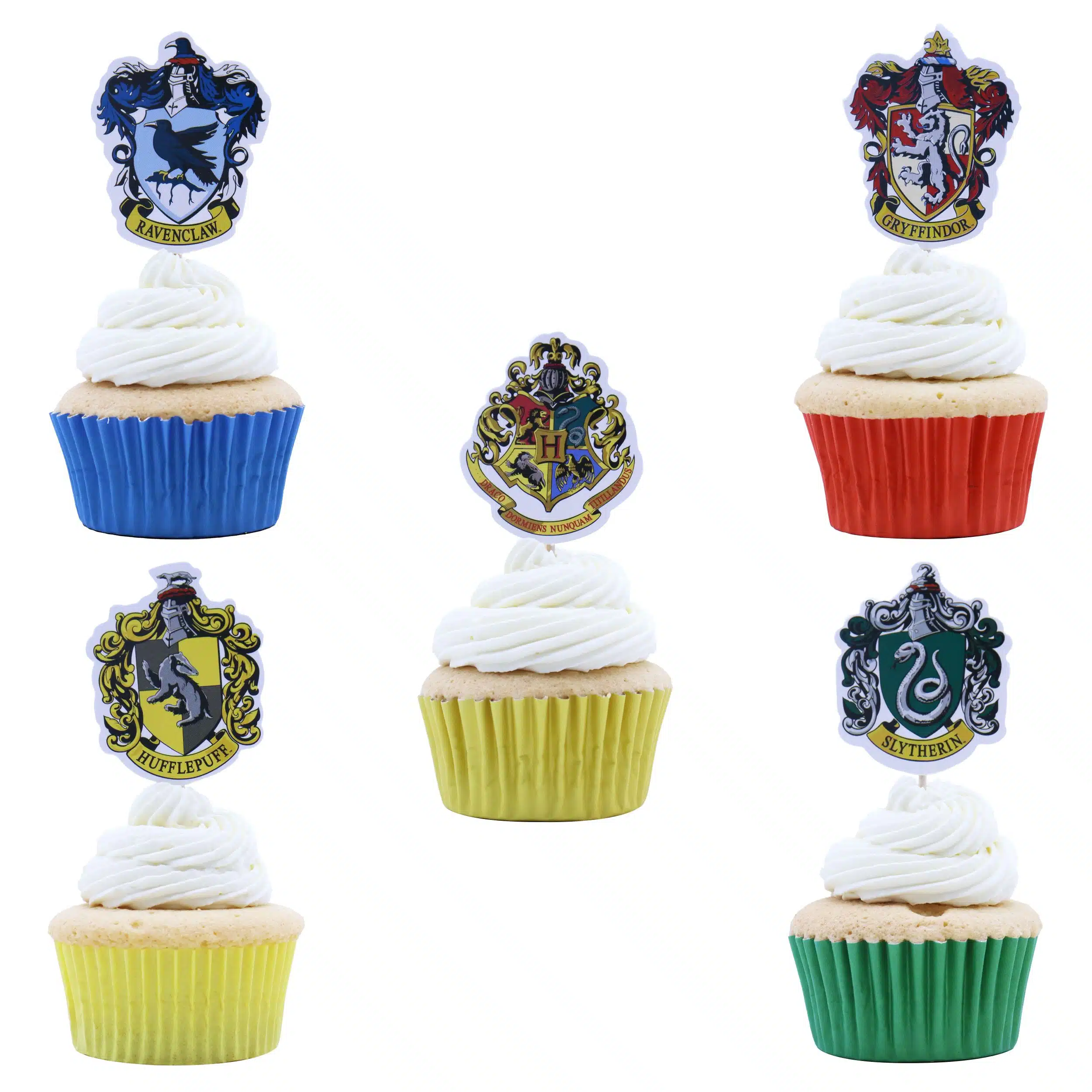 Pme cupcake and treat toppers - harry potter crests bij cake, bake & love 6 Pme cupcake and treat toppers - harry potter crests - afbeelding 2