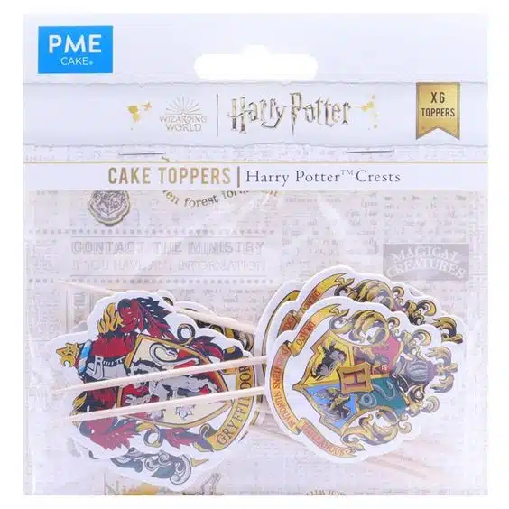 Pme cupcake and treat toppers - harry potter crests bij cake, bake & love 5 Pme cupcake and treat toppers - harry potter crests