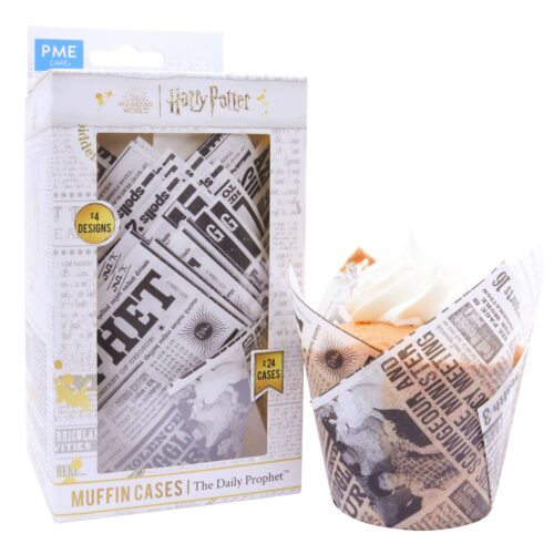 Pme tulip shaped muffin cases - harry potter the daily prophet bij cake, bake & love 7