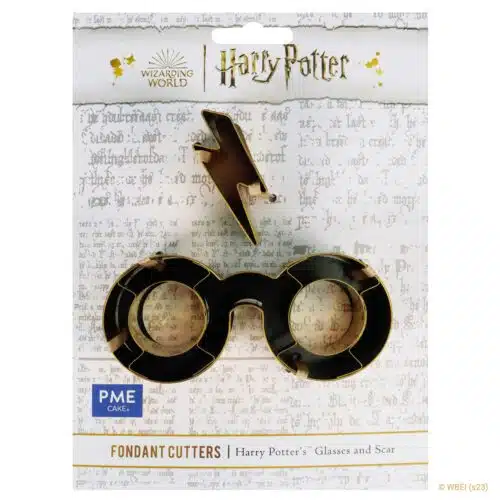 Pme fondant cutter - harry potter's glasses and scar - taart formaat