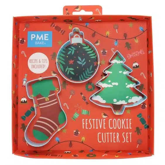 Pme cookie cutters festive christmas set 3 bij cake, bake & love 5 Pme cookie cutters festive christmas set 3