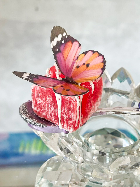 Crystal candy edible butterflies - beauty divine bij cake, bake & love 5