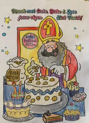 Chantal 7 jaar Tekeningsint bij cake, bake & love 31