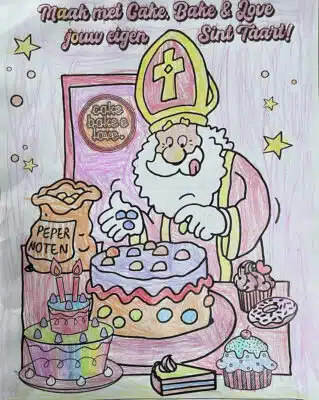 Fiona 5 jaar Tekeningsint bij cake, bake & love 6