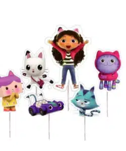 Gabby's Dollhouse cupcake prikkers 24 stuks