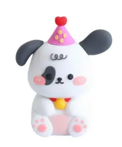 Caketopper Plastic Poppetje Hond