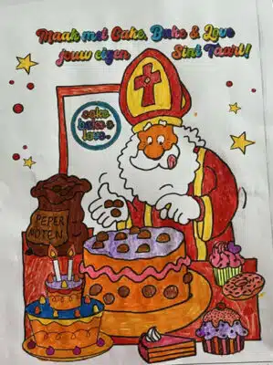 Joas 9 jaar Tekeningsint bij cake, bake & love 18