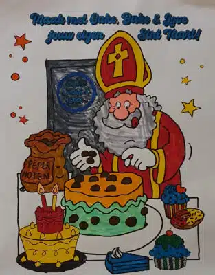 Kai 7 jaar Tekeningsint bij cake, bake & love 19