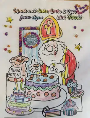 Leyla 6 jaar Tekeningsint bij cake, bake & love 35