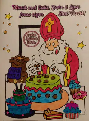 Maud 11 jaar Tekeningsint bij cake, bake & love 36