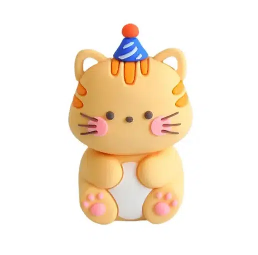 Caketopper plastic poppetje poes bij cake, bake & love 5 Caketopper plastic poppetje poes