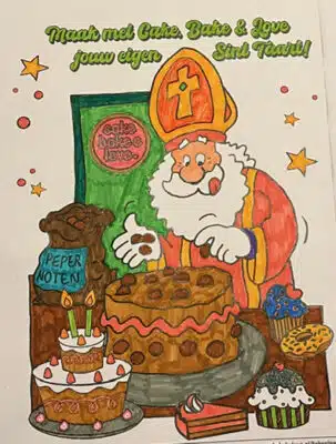 Thijmen 12 jaar Tekeningsint bij cake, bake & love 37