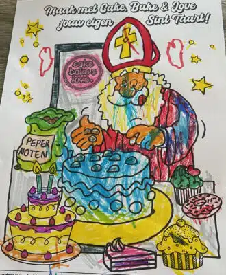 Thomas 5 jaar Tekeningsint bij cake, bake & love 9