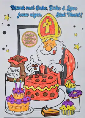 Viktor 9 jaar Tekeningsint bij cake, bake & love 29