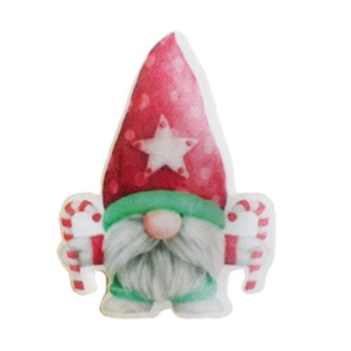 Crystal candy edible decorations - gnome with candy canes bij cake, bake & love 5