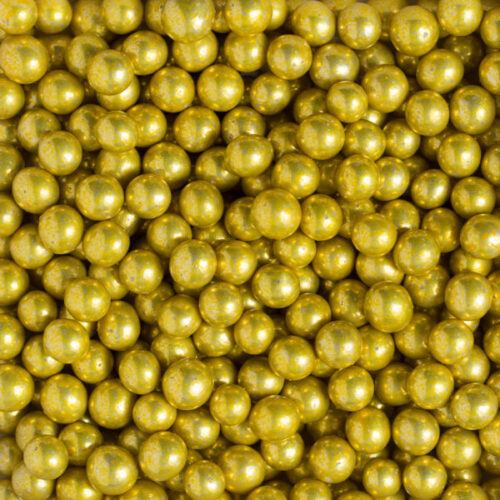 Decora metallic gouden suikerparels 7 mm - 100 gram bij cake, bake & love 9