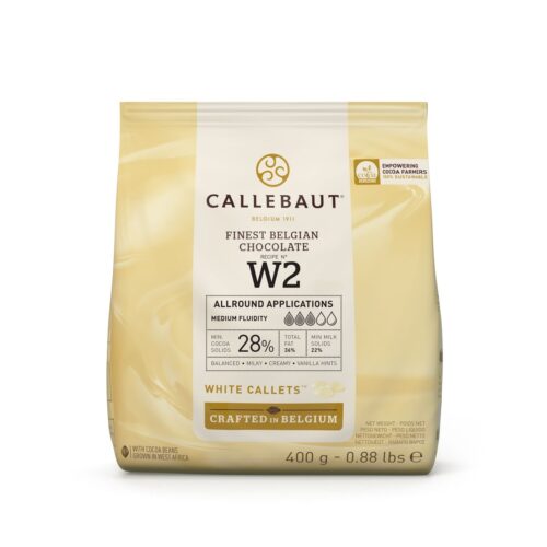 Callebaut chocolade callets -wit- 400g bij cake, bake & love 5