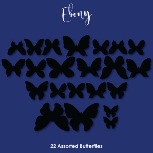 Crystal candy edible butterflies - ebony bij cake, bake & love 5