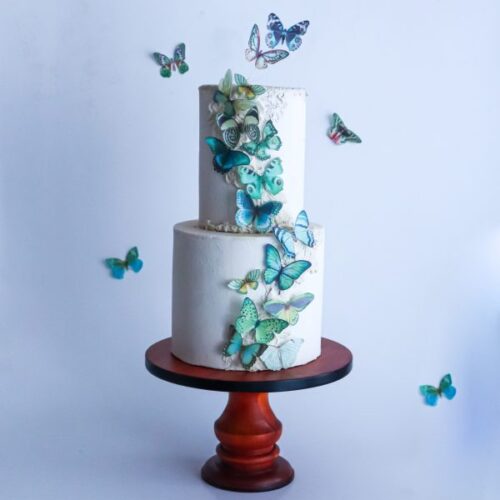 Crystal candy edible butterflies - emerald haze bij cake, bake & love 7
