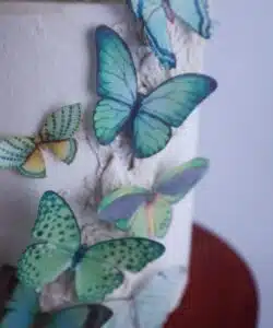 Crystal candy edible butterflies - emerald haze bij cake, bake & love 11
