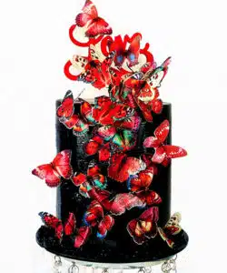 Alternative view of Crystal Candy Edible Butterflies - Red Haze