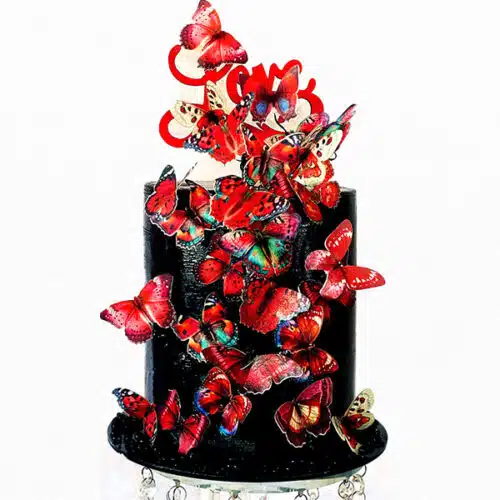 Crystal candy edible butterflies - red haze - afbeelding 2
