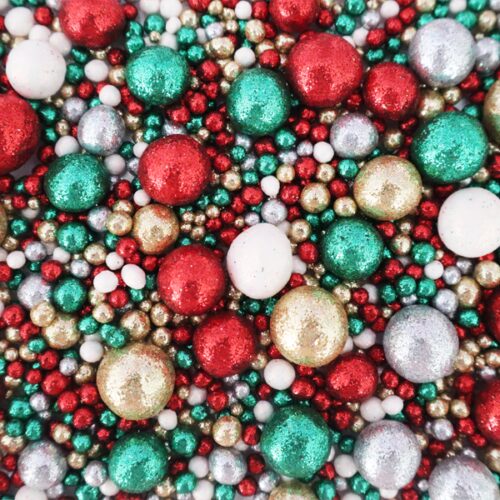 Crystal candy decorative christmas pearls mix 75 gram bij cake, bake & love 5