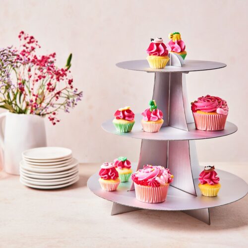 Funcakes 3 tier cupcake stand display - white bij cake, bake & love 5