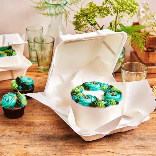 Funcakes bento cake box white 20,8x22,1 cm pk/10