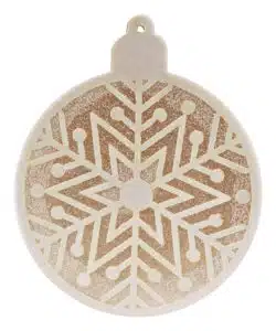 Alternative view of Crystal Candy Edible Decorations - 2D Christmas Ball Gold