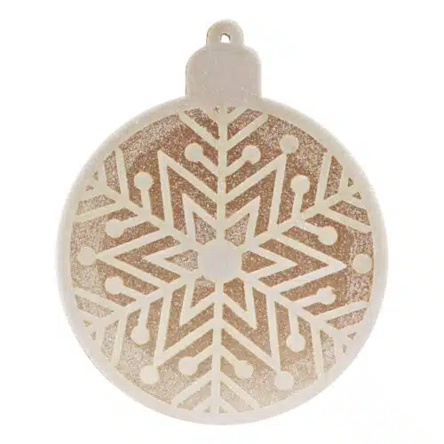 Crystal candy edible decorations - 2d christmas ball gold - afbeelding 2